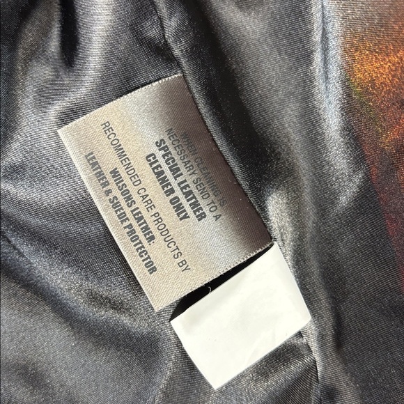 Wilsons genuine Leather Jacket  Black Zip up collard  Soft Lux Feel coat M - Picture 7 of 11